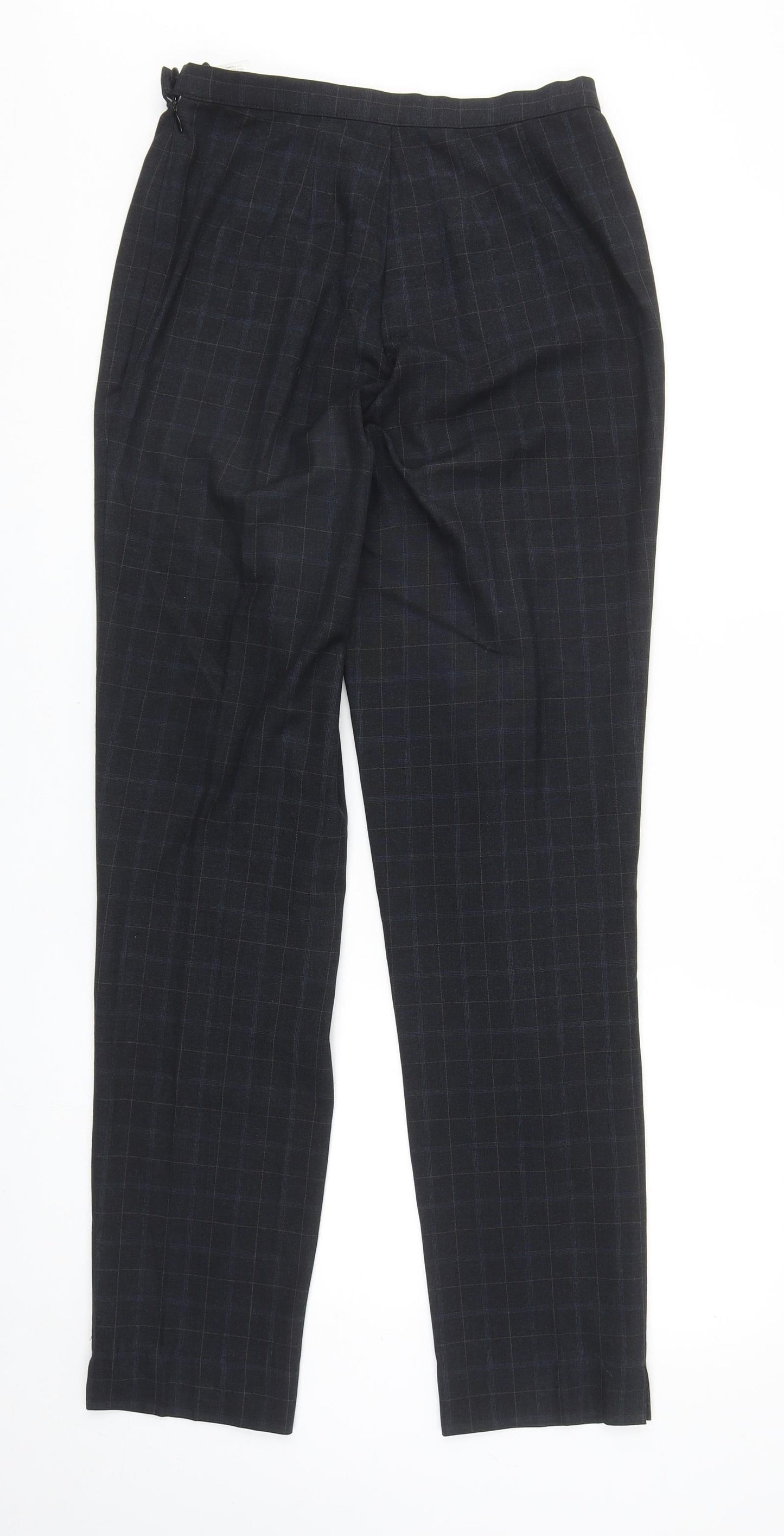 Womens UK Size 10 Marks and Spencer Regular Fit Carrot Blue Trousers