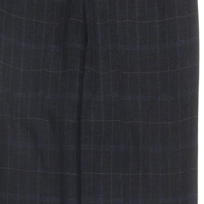 Womens UK Size 10 Marks and Spencer Regular Fit Carrot Blue Trousers