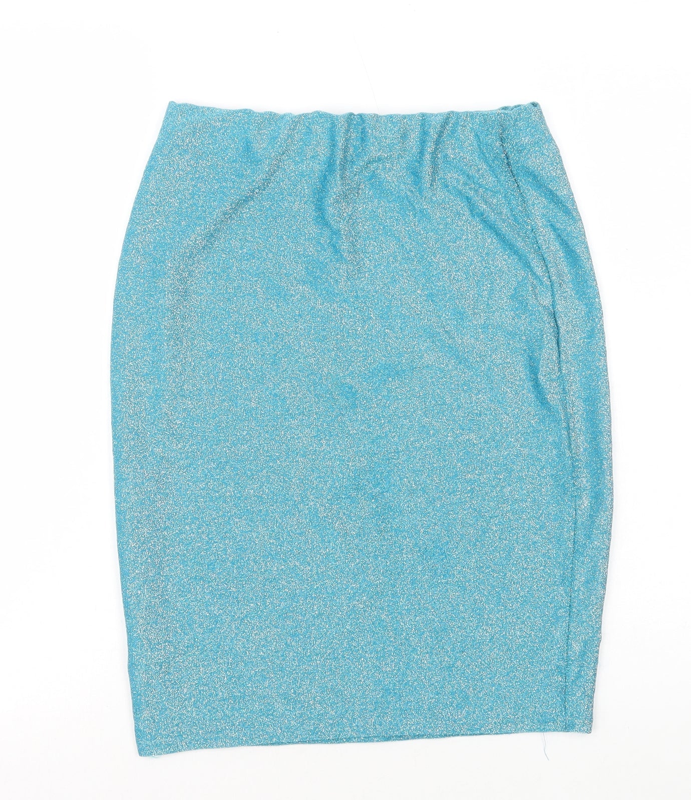 Vestidos Womens Blue Cotton Straight & Pencil Skirt Size L