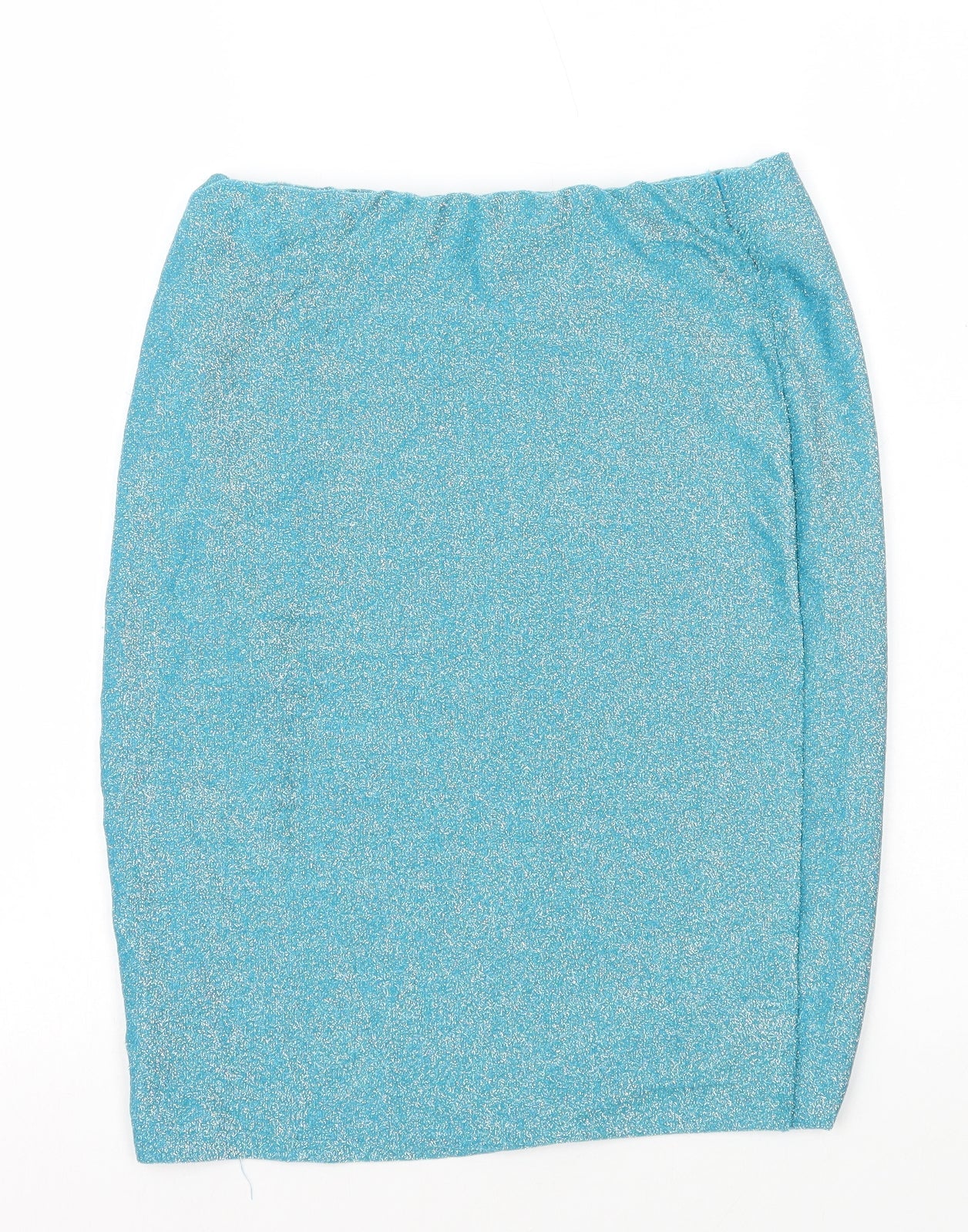 Vestidos Womens Blue Cotton Straight & Pencil Skirt Size L