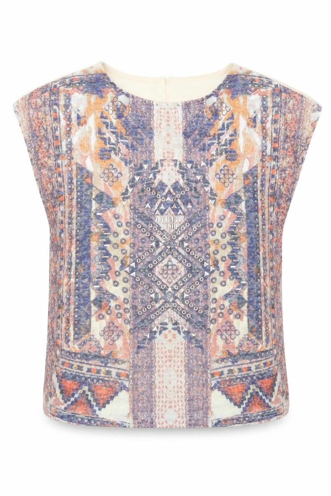 Womens UK Size 12 Dorothy Perkins Multicoloured Basic T-Shirt