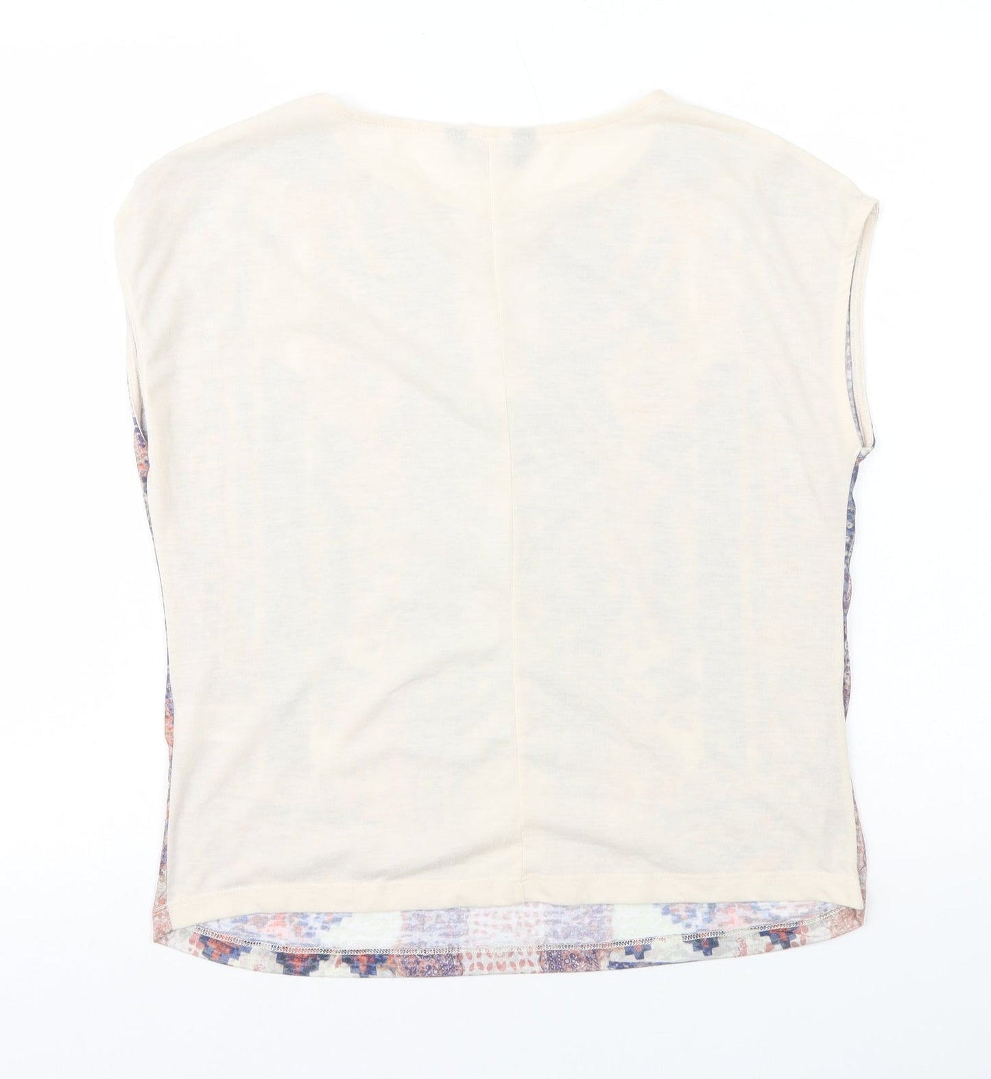 Womens UK Size 12 Dorothy Perkins Multicoloured Basic T-Shirt