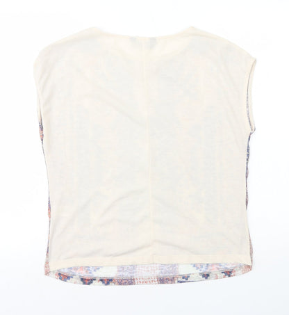 Womens UK Size 12 Dorothy Perkins Multicoloured Basic T-Shirt