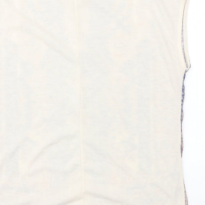 Womens UK Size 12 Dorothy Perkins Multicoloured Basic T-Shirt