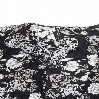 Womens UK Size S Peacocks Black Cardigan Jumper