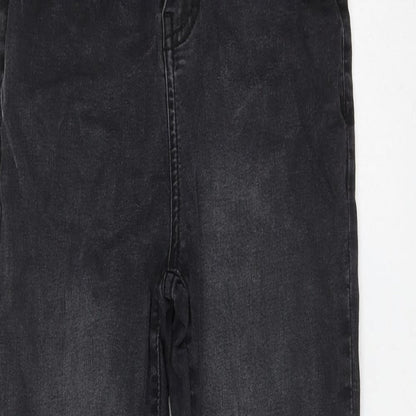 Urban Bliss Womens Black Cotton Skinny Jeans Size 8 L25 in Regular Zip