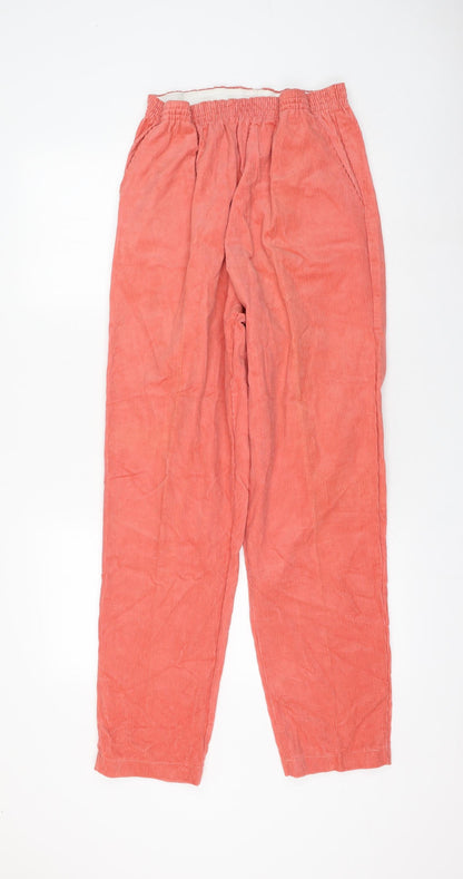 Womens UK Size 14 Preworn Regular Fit  Pink Trousers