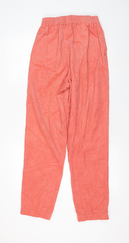 Womens UK Size 14 Preworn Regular Fit  Pink Trousers