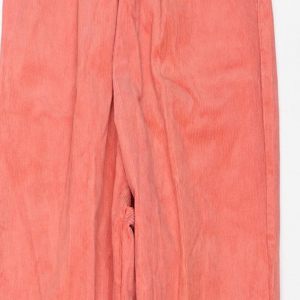 Womens UK Size 14 Preworn Regular Fit  Pink Trousers