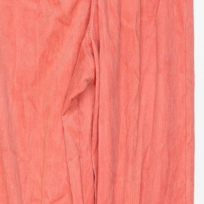 Womens UK Size 14 Preworn Regular Fit  Pink Trousers