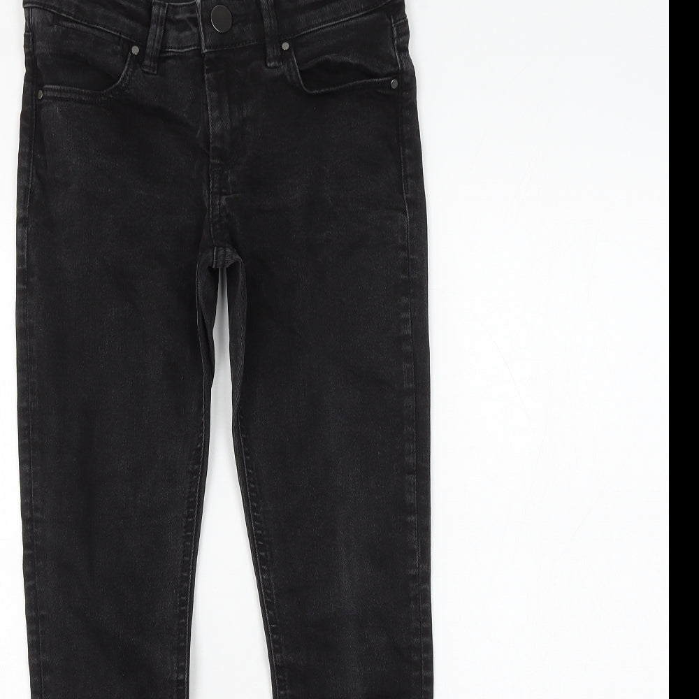 ASOS Womens Black Cotton Skinny Jeans Size 25 in L30 in Regular Zip