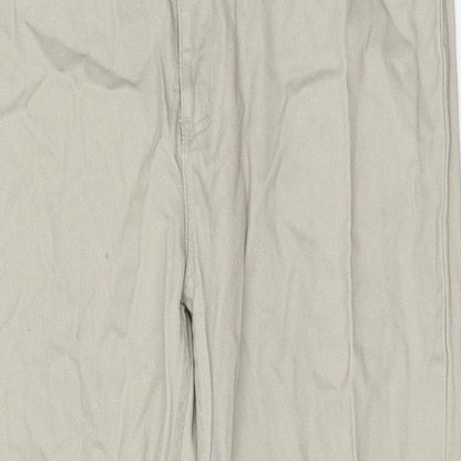 Mackays Womens Beige Cotton Mom Jeans Size 36 in L29 in Regular Zip