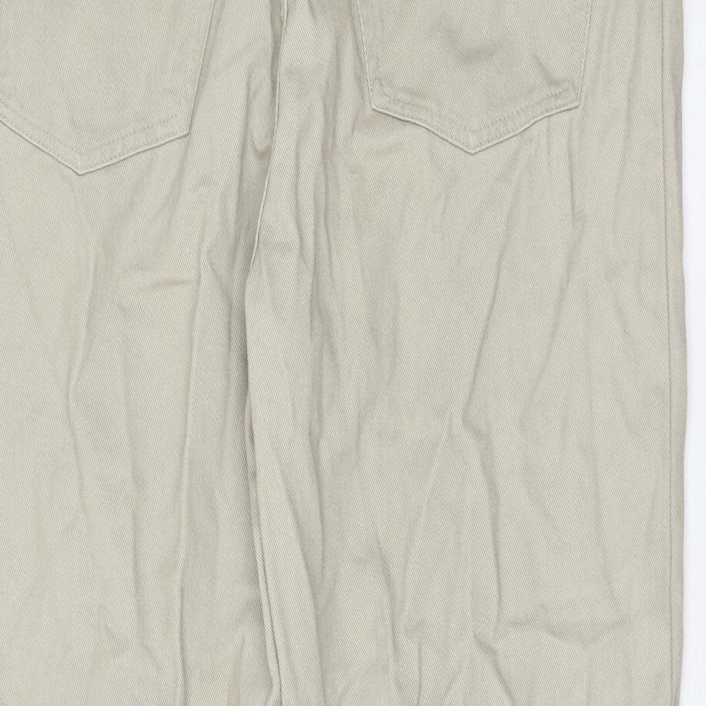 Mackays Womens Beige Cotton Mom Jeans Size 36 in L29 in Regular Zip