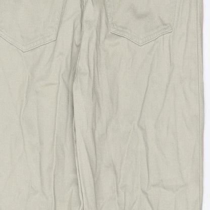 Mackays Womens Beige Cotton Mom Jeans Size 36 in L29 in Regular Zip