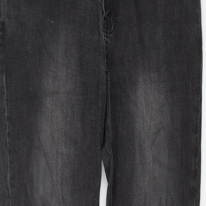 Waven Womens Grey Cotton Skinny Jeans Size 34 in L30 in Regular Zip