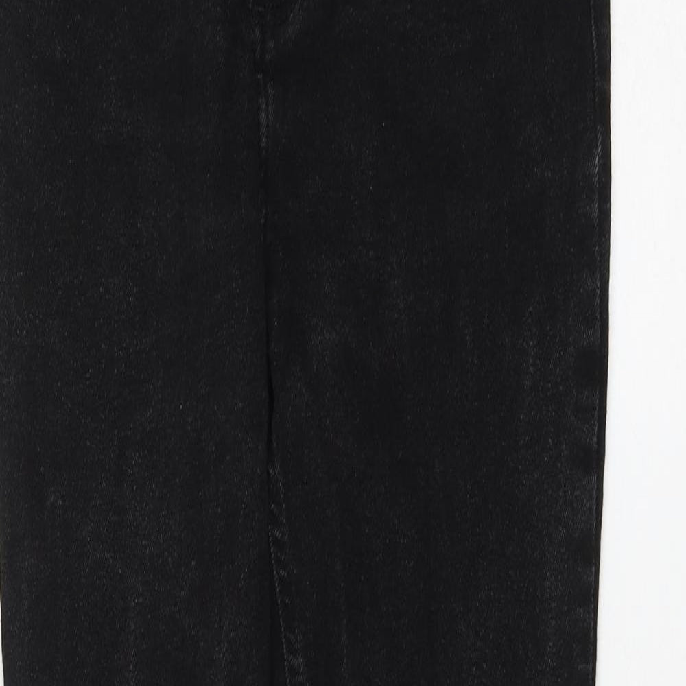 newloo Womens Black Cotton Skinny Jeans Size 10 L27 in Regular Zip