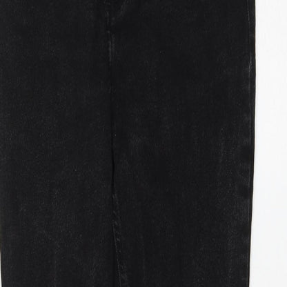 newloo Womens Black Cotton Skinny Jeans Size 10 L27 in Regular Zip