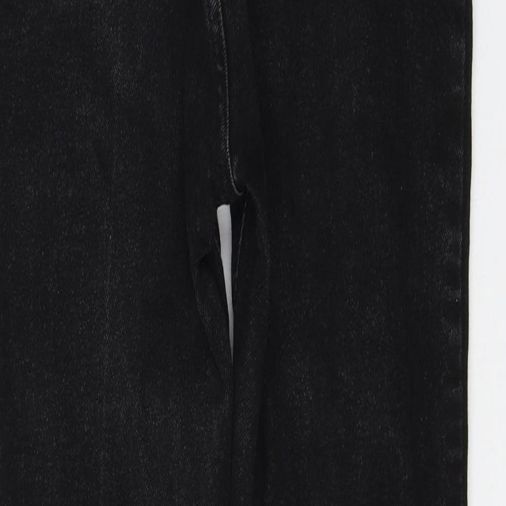 newloo Womens Black Cotton Skinny Jeans Size 10 L27 in Regular Zip
