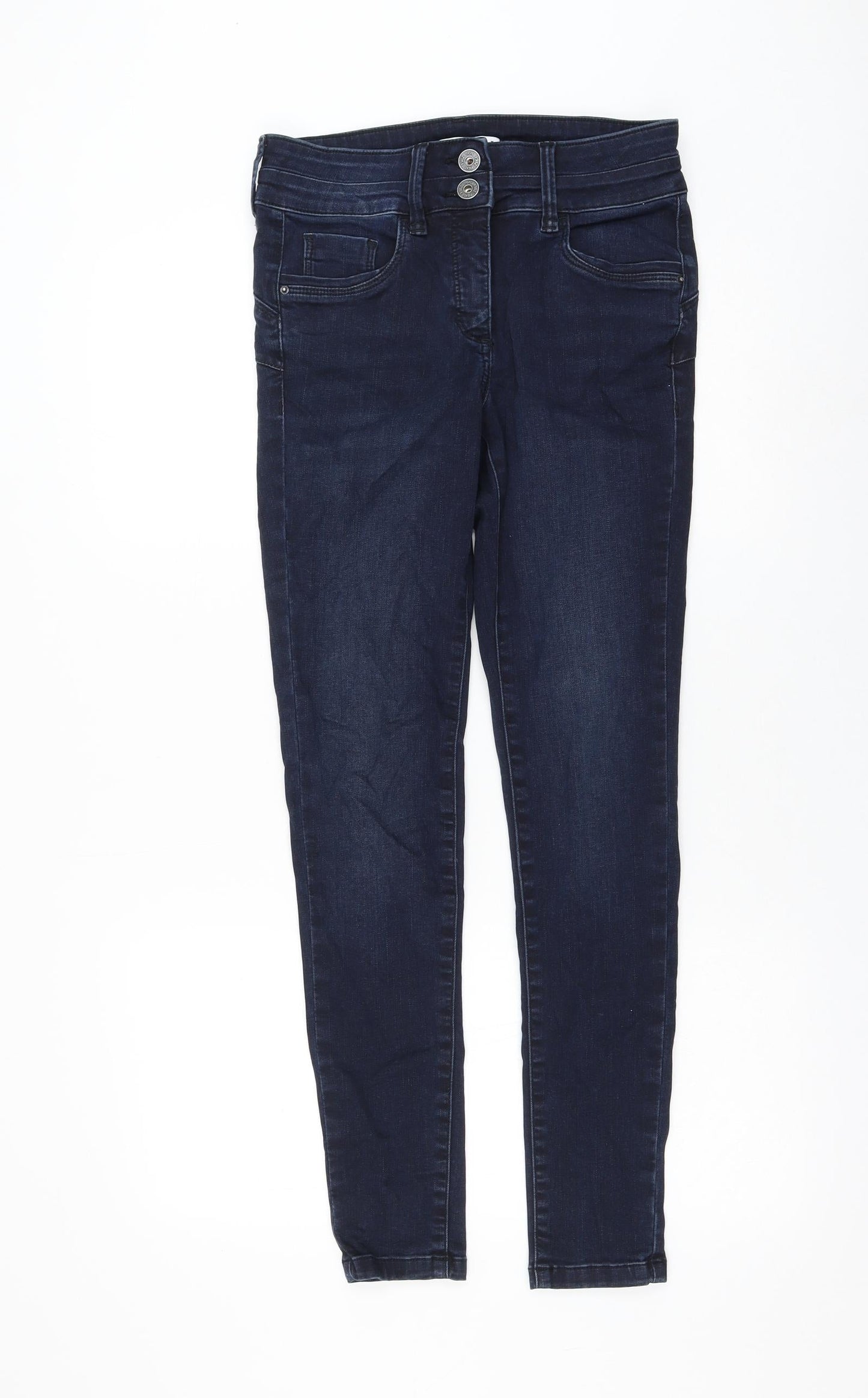 Womens UK Size 10 Preworn Regular Fit Skinny Blue Jeans