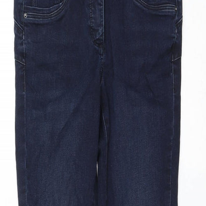 Womens UK Size 10 Preworn Regular Fit Skinny Blue Jeans
