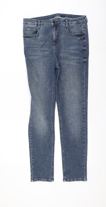 Womens UK Size 32 in Preworn Regular Fit Skinny Blue Jeans