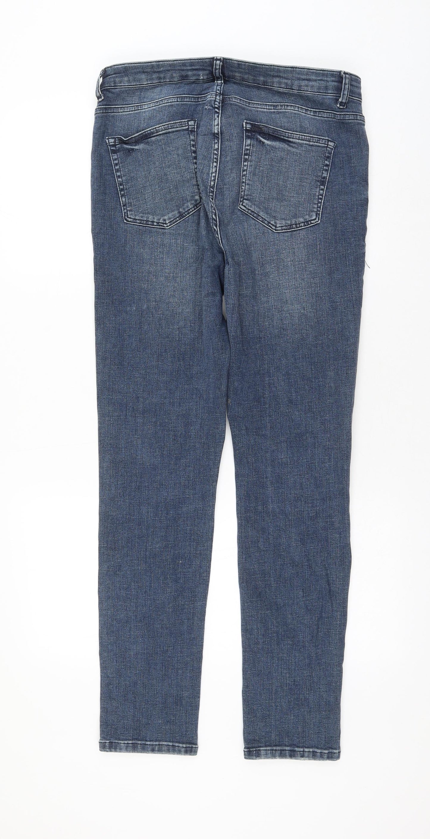Womens UK Size 32 in Preworn Regular Fit Skinny Blue Jeans