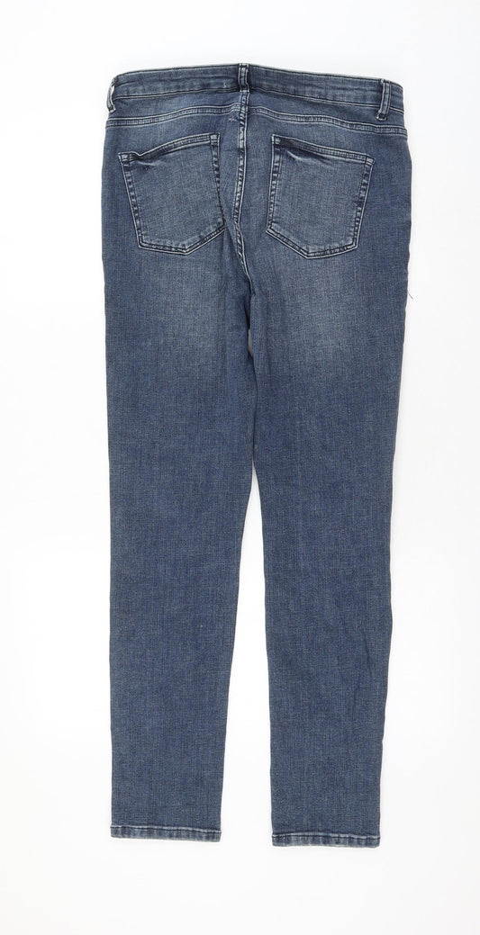 Womens UK Size 32 in Preworn Regular Fit Skinny Blue Jeans