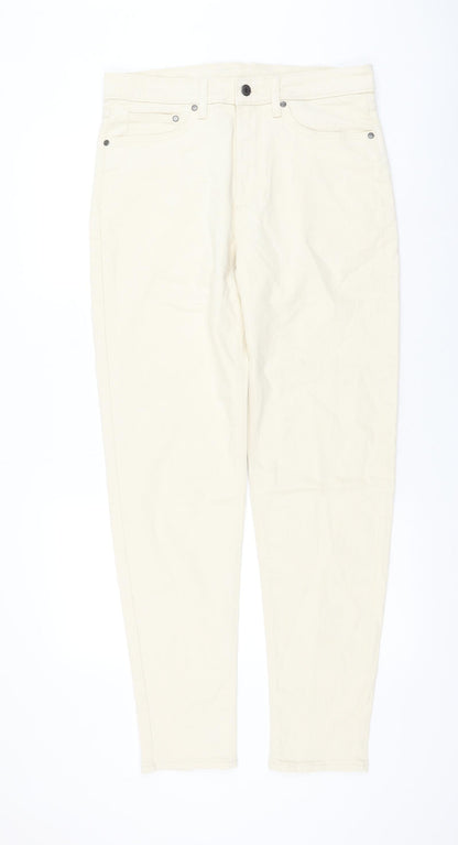 Womens UK Size 32 in Marks and Spencer Regular Fit Straight Ivory Jeans