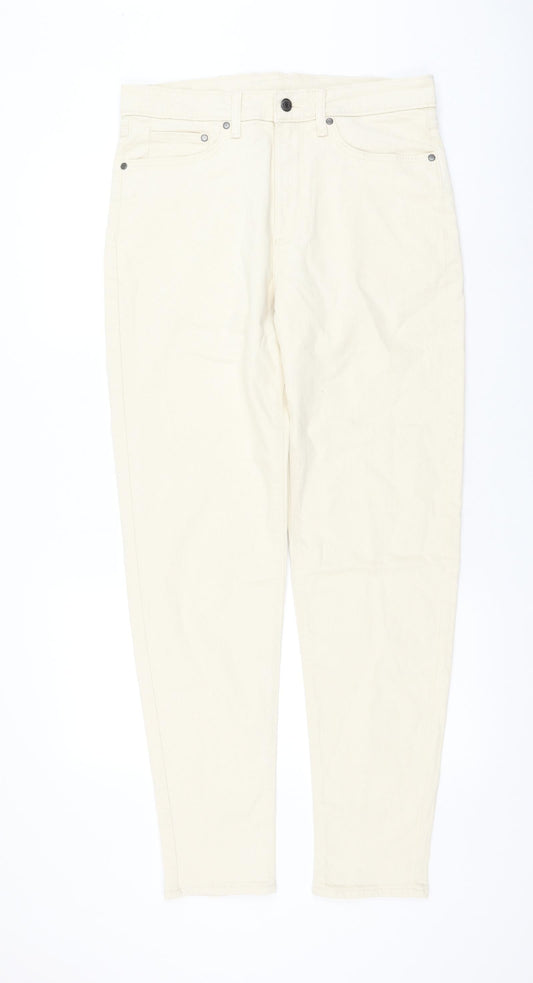 Womens UK Size 32 in Marks and Spencer Regular Fit Straight Ivory Jeans