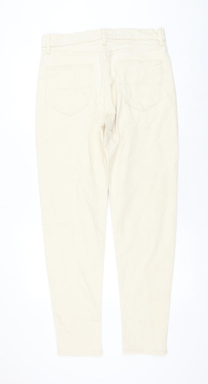 Womens UK Size 32 in Marks and Spencer Regular Fit Straight Ivory Jeans