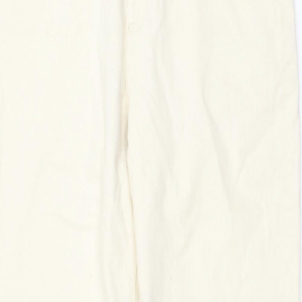 Womens UK Size 32 in Marks and Spencer Regular Fit Straight Ivory Jeans