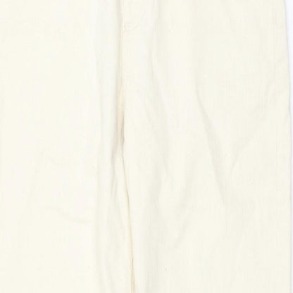 Womens UK Size 32 in Marks and Spencer Regular Fit Straight Ivory Jeans