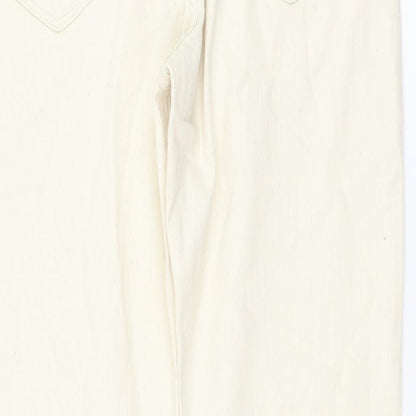Womens UK Size 32 in Marks and Spencer Regular Fit Straight Ivory Jeans