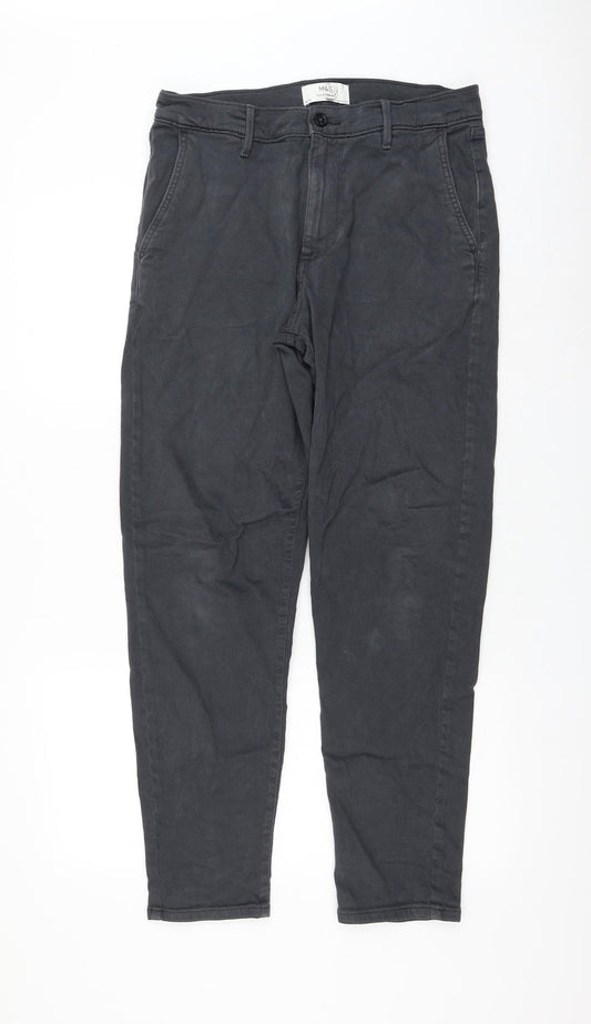 Womens UK Size 32 in Marks and Spencer Regular Fit Tapered Grey Jeans