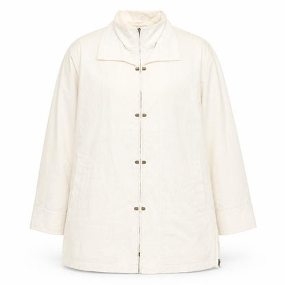 Womens UK Size M Astraka Ivory Pea Coat