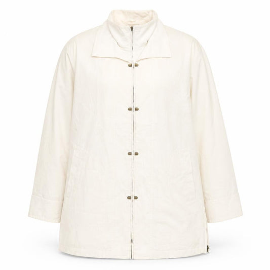 Womens UK Size M Astraka Ivory Pea Coat