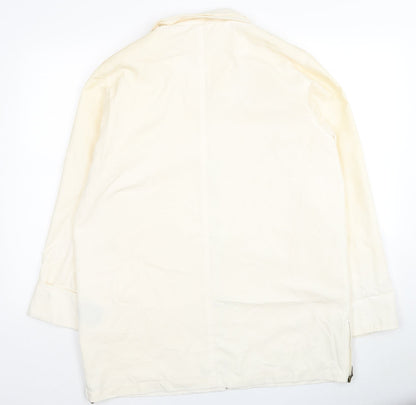Womens UK Size M Astraka Ivory Pea Coat