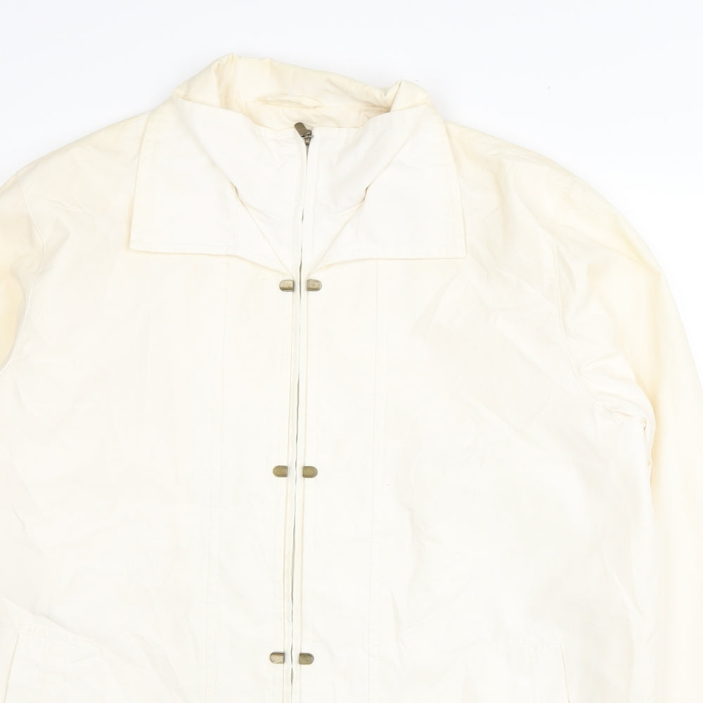 Womens UK Size M Astraka Ivory Pea Coat