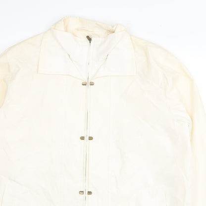 Womens UK Size M Astraka Ivory Pea Coat
