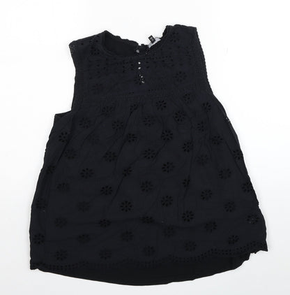 Womens UK Size 6 NEXT Black Basic Tank