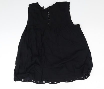 Womens UK Size 6 NEXT Black Basic Tank