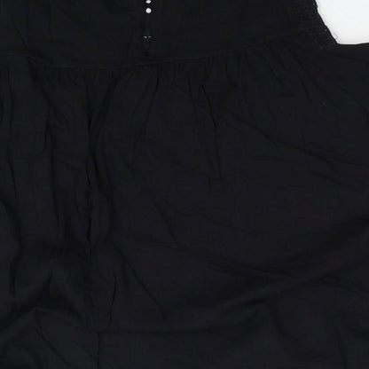 Womens UK Size 6 NEXT Black Basic Tank