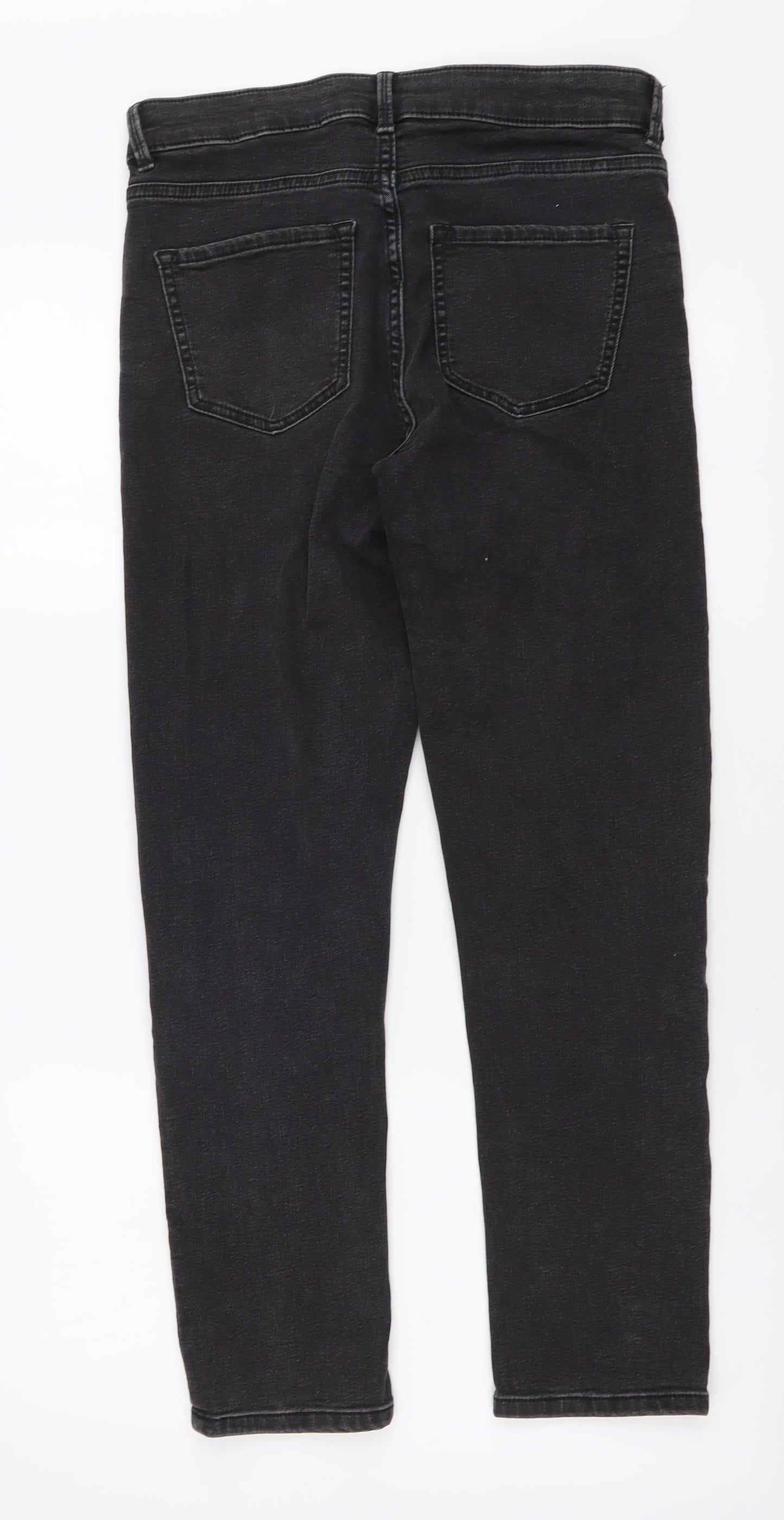 Womens UK Size 10 Marks and Spencer Slim Fit Straight Grey Jeans