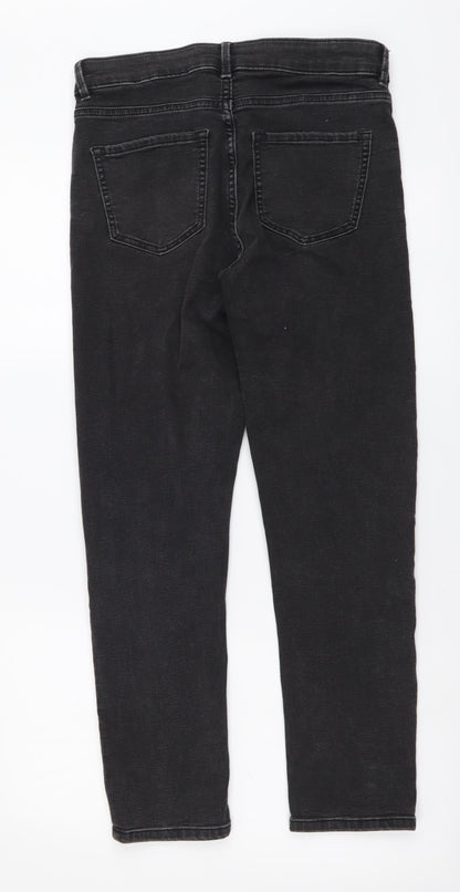 Womens UK Size 10 Marks and Spencer Slim Fit Straight Grey Jeans