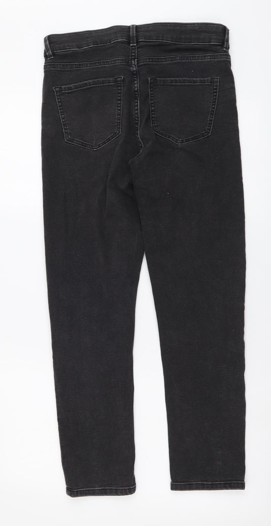 Womens UK Size 10 Marks and Spencer Slim Fit Straight Grey Jeans
