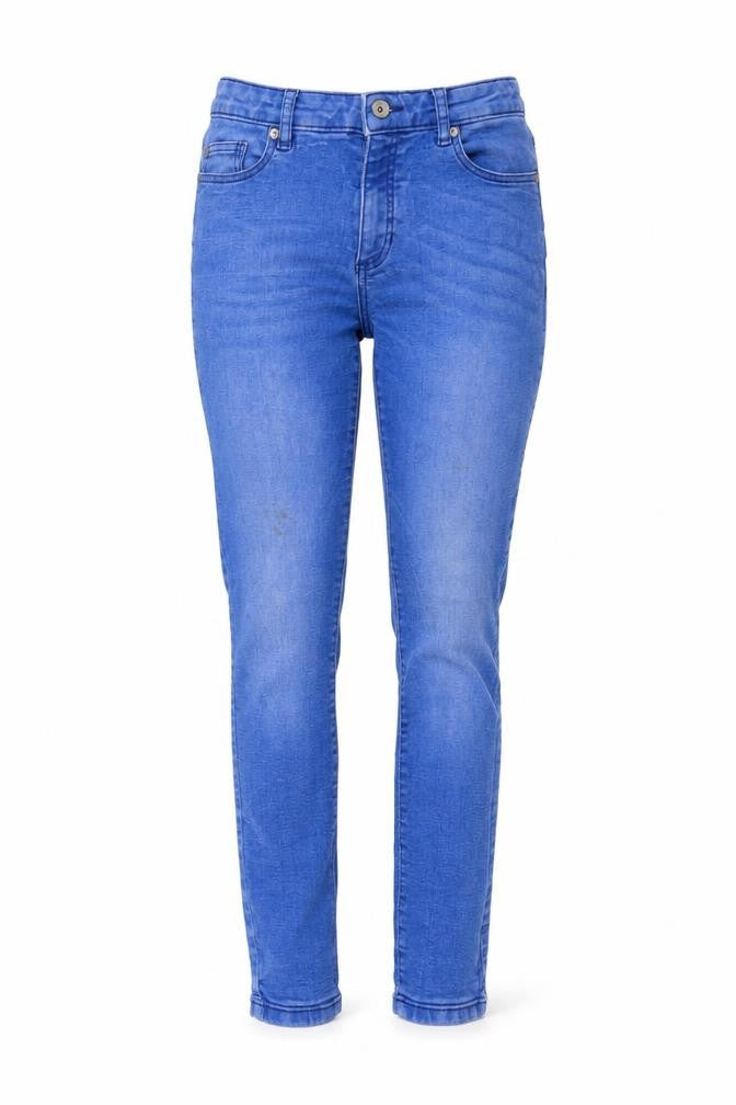 Womens UK Size 8 Cherokee Regular Fit Skinny Blue Jeans