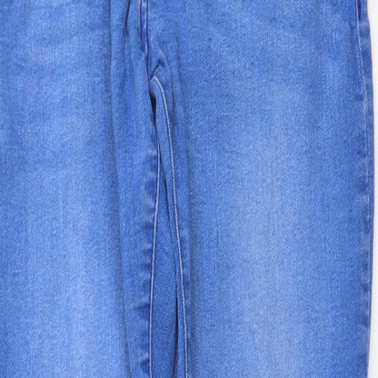 Cherokee Womens Blue Cotton Skinny Jeans Size 8 L29 in Regular Button