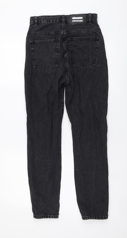 Dr. Denim Womens Grey Cotton Mom Jeans Size 24 in L30 in Regular Button