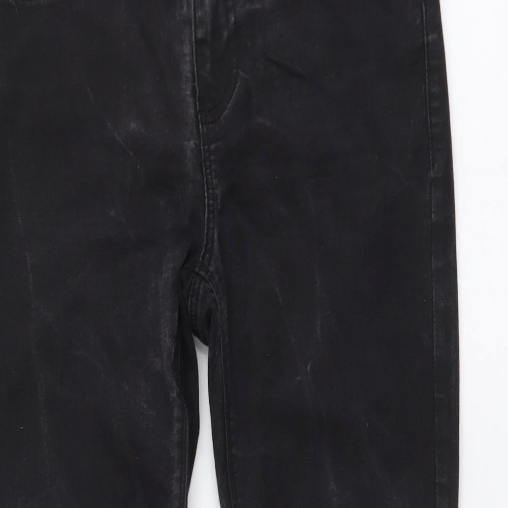 New Look Womens Grey Cotton Skinny Jeans Size 8 L27 in Regular Button