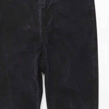 New Look Womens Grey Cotton Skinny Jeans Size 8 L27 in Regular Button